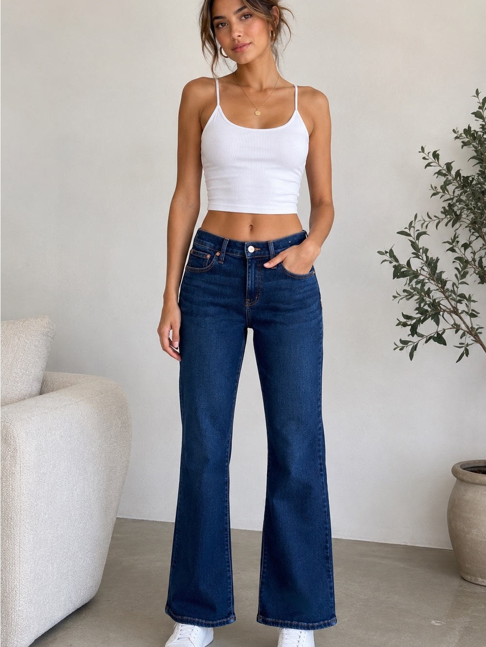 Madewell Dark Blue Flare Jeans